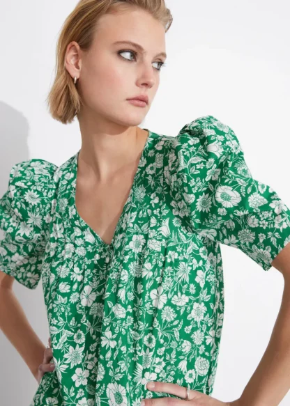 A-Line Short-Sleeve Dress | & Other Stories New