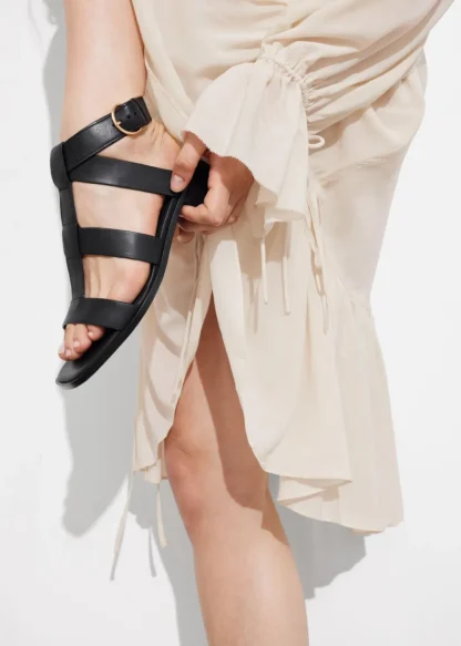 Ankle-Strap Leather Sandals | & Other Stories Hot