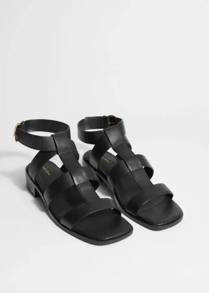 Ankle-Strap Leather Sandals | & Other Stories Hot