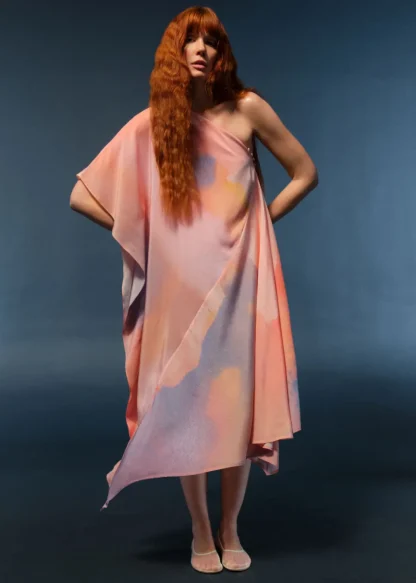 Asymmetric One-Shoulder Midi Dress | & Other Stories Flash Sale