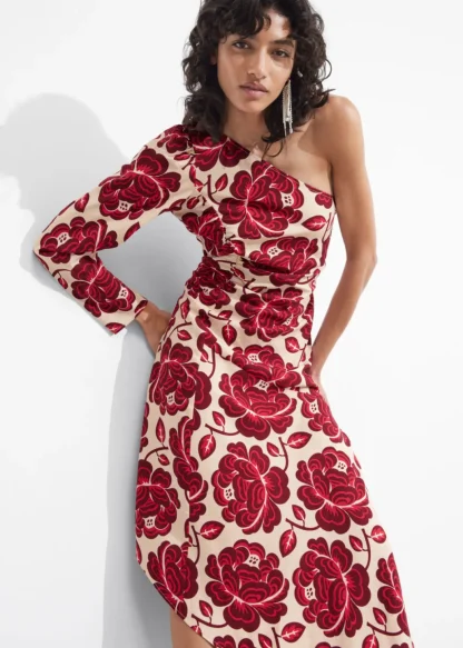 Asymmetric One-Shoulder Midi Dress | & Other Stories Hot