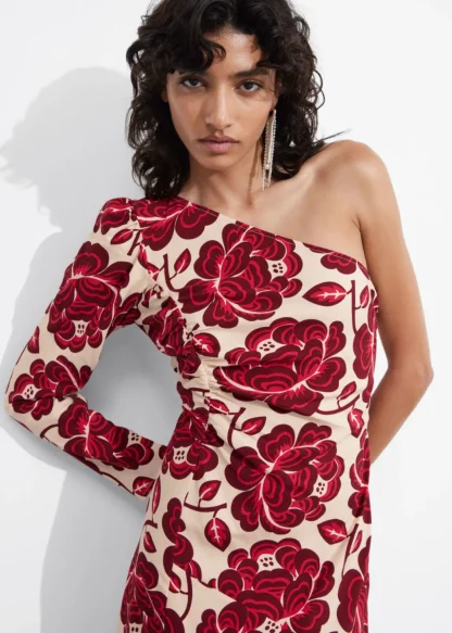 Asymmetric One-Shoulder Midi Dress | & Other Stories Hot