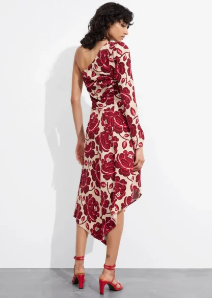 Asymmetric One-Shoulder Midi Dress | & Other Stories Hot