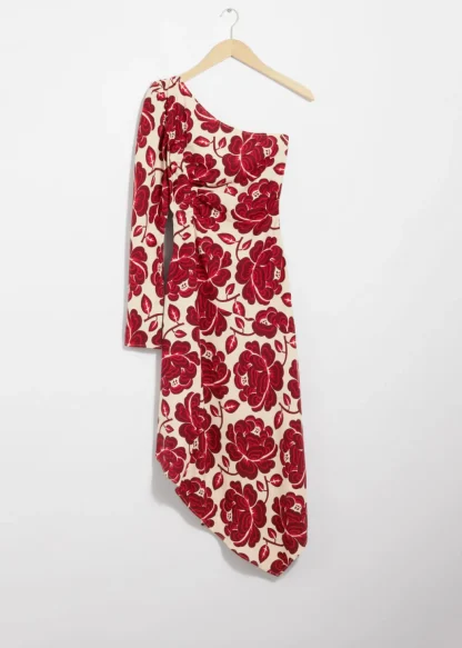 Asymmetric One-Shoulder Midi Dress | & Other Stories Hot