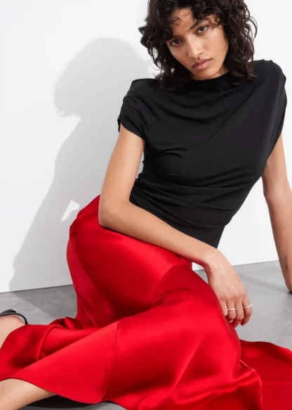 Asymmetric Satin Midi Skirt | & Other Stories Shop