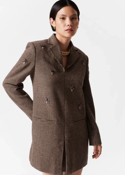 Bee-Embroidered Blazer Mini Dress | & Other Stories Sale