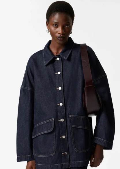 Belted Oversized Denim Jacket | & Other Stories Hot