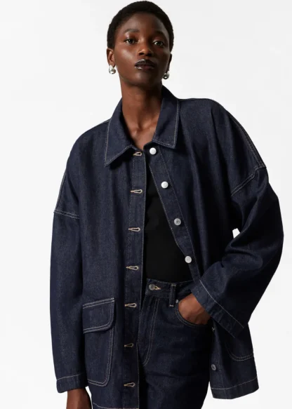 Belted Oversized Denim Jacket | & Other Stories Hot