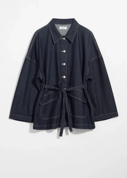 Belted Oversized Denim Jacket | & Other Stories Hot