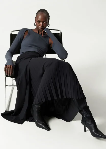 Belted Pleated Maxi Skirt | & Other Stories Shop
