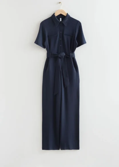 Belted Short Sleeve Jumpsuit | & Other Stories Sale