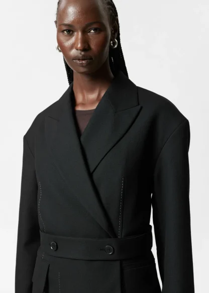 Belted Wool-Blend Blazer | & Other Stories Online