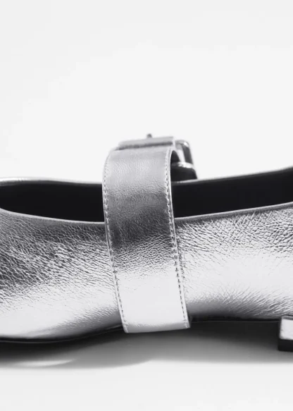 Buckled Leather Ballerinas | & Other Stories Flash Sale