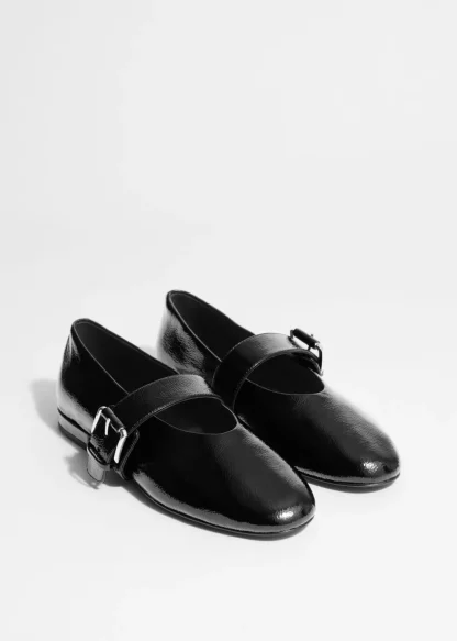 Buckled Leather Ballerinas | & Other Stories Flash Sale