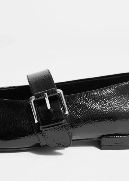 Buckled Leather Ballerinas | & Other Stories Flash Sale