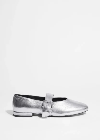 Buckled Leather Ballerinas | & Other Stories Flash Sale