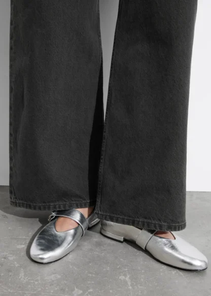 Buckled Leather Ballerinas | & Other Stories Flash Sale