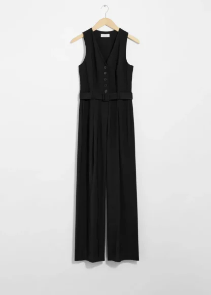 Buttoned Sleeveless Jumpsuit | & Other Stories Online
