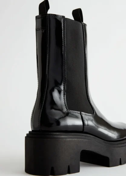 Chunky Platform Chelsea Leather Boots | & Other Stories Outlet