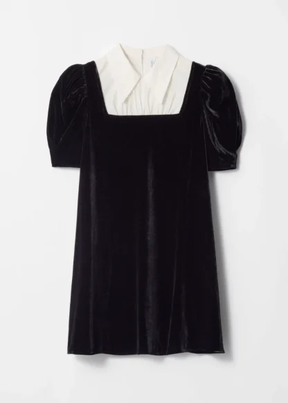 Collared Velvet Mini Dress | & Other Stories Best Sale