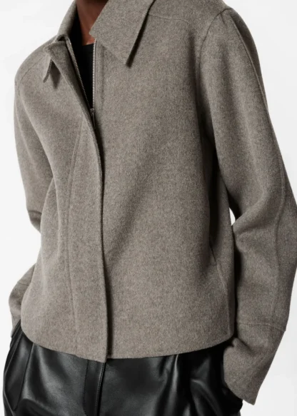 Collared Wool-Blend Jacket | & Other Stories Outlet