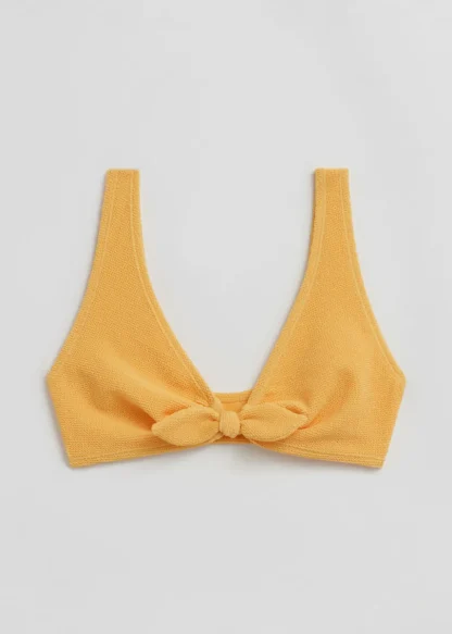 Crepe Knot Tie Bikini Top | & Other Stories Clearance