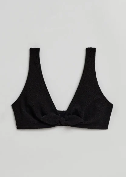 Crepe Knot Tie Bikini Top | & Other Stories Clearance