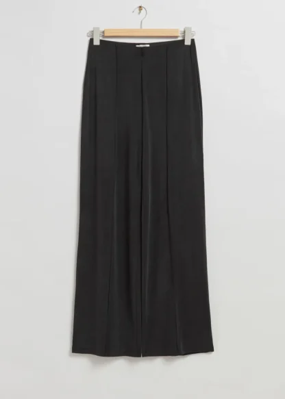 Cupro Pin Tuck Trousers | & Other Stories Sale