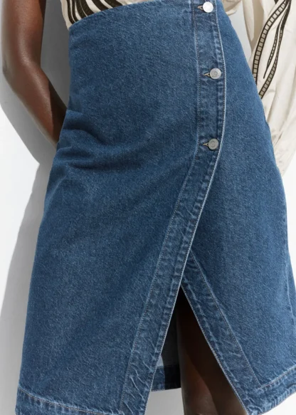 Denim Wrap Midi Skirt | & Other Stories Clearance
