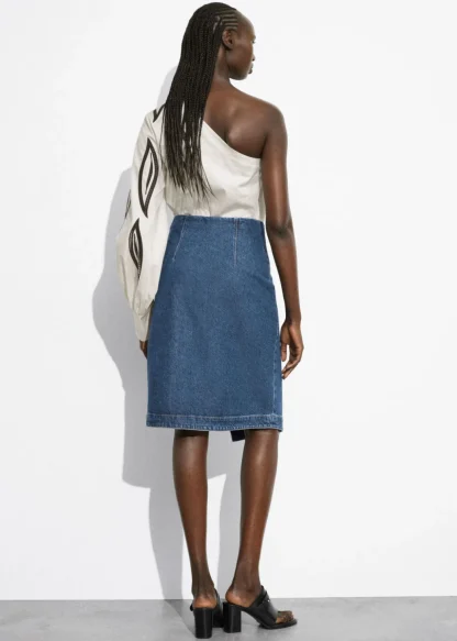 Denim Wrap Midi Skirt | & Other Stories Clearance
