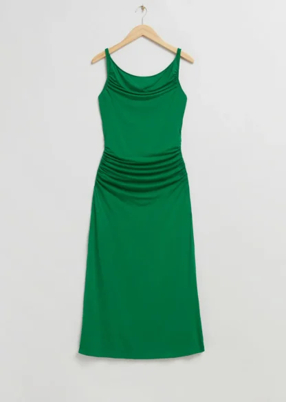 Draped Cowl Neck Midi Dress | & Other Stories Cheap