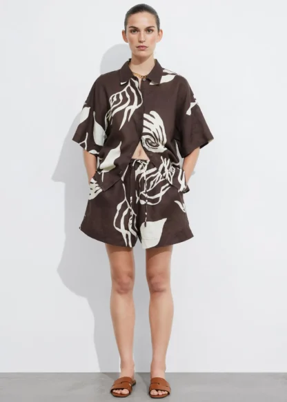 Drawstring Linen Shorts | & Other Stories Cheap