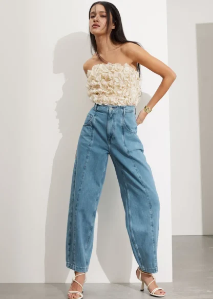 Floral-Appliqué Bustier Top | & Other Stories Shop
