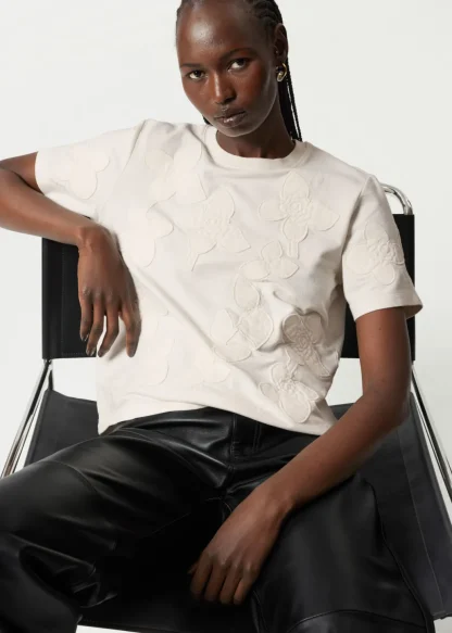 Floral-Appliqué T-Shirt | & Other Stories Flash Sale
