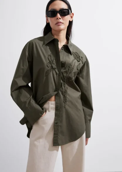 Floral-Embroidery Shirt | & Other Stories Online