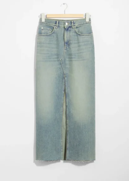 Front-Slit Denim Midi Skirt | & Other Stories Hot