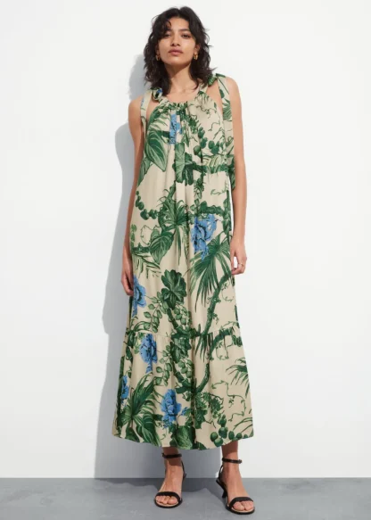 Gathered Sleeveless Midi Dress | & Other Stories Store