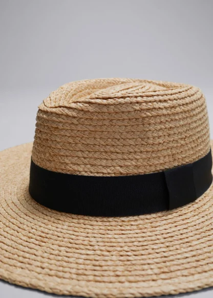 Grosgrain-Trimmed Straw Hat | & Other Stories Sale