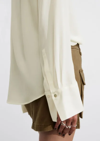 High-Collar Silk Blouse | & Other Stories Outlet