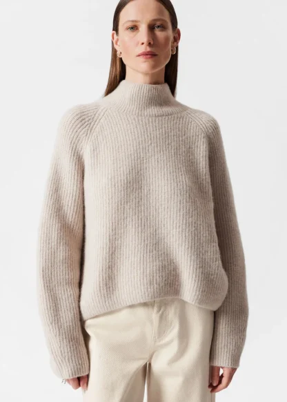 Knitted Mock Neck Sweater | & Other Stories Outlet