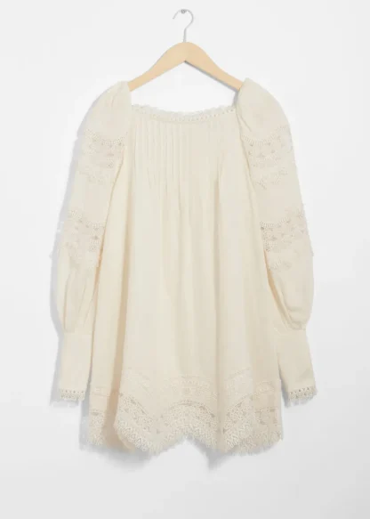 Lace-Trimmed Mini Dress | & Other Stories Outlet