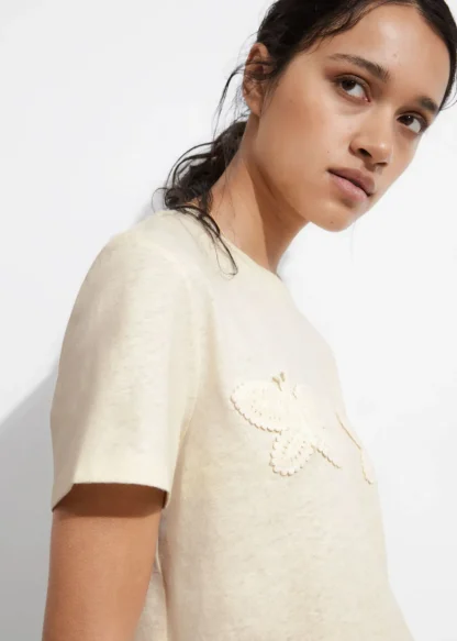 Linen-Blend T-Shirt | & Other Stories Cheap