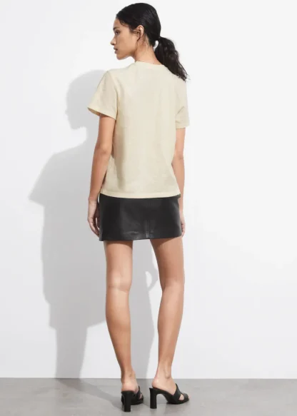 Linen-Blend T-Shirt | & Other Stories Cheap