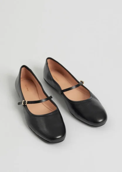 Mary Jane Leather Ballerina Flats | & Other Stories Hot