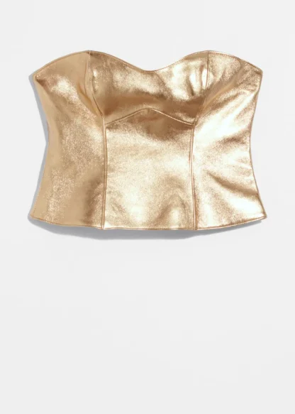 Metallic Leather Bustier | & Other Stories Fashion