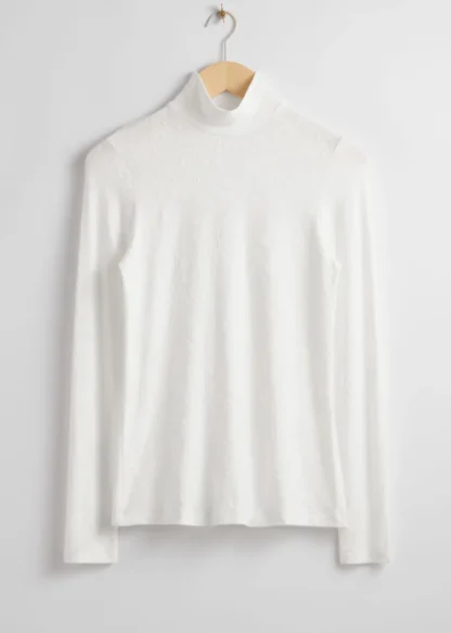 Mock Neck Jacquard Top | & Other Stories Cheap