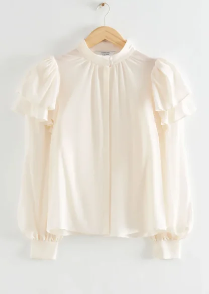 Mulberry Silk Layered Frilled Shirt | & Other Stories Best Sale