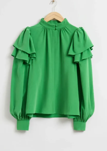 Mulberry Silk Layered Frilled Shirt | & Other Stories Best Sale