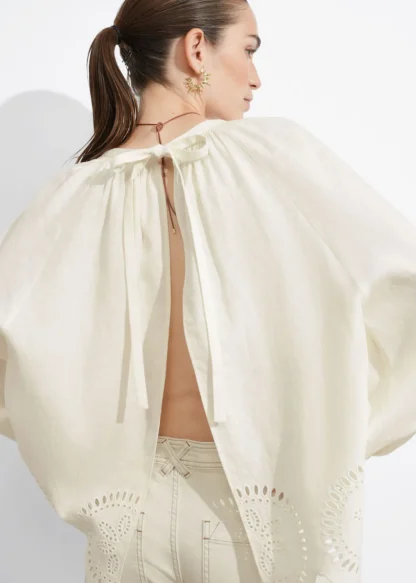 Open-Back Linen Blouse | & Other Stories New