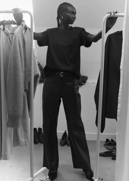 Padded-Shoulder Cotton T-Shirt | & Other Stories Sale
